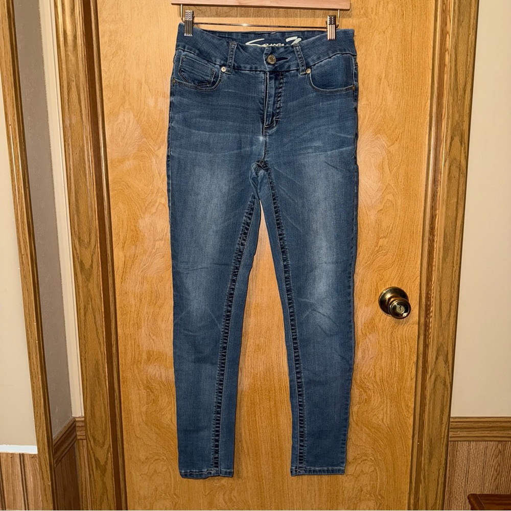 Seven7 Blue Skinny Jeans Classic Denim